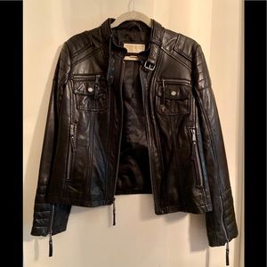 Michael Kors Black Leather Jacket